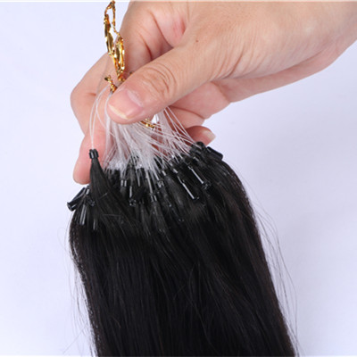 Micro Ring Loop Hair Weft Micro Bead Hair Weft Extensions Micro Loop Weft hair Extension HN235